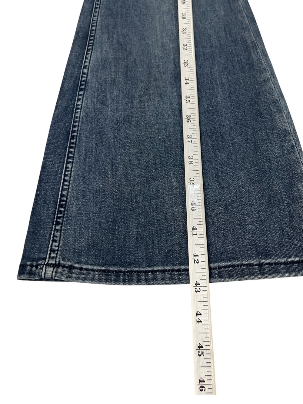 Free People Penny Women’s Size W28 High Rise Wide Leg Pull-On Flare Jeans Blue - Picture 7 of 16